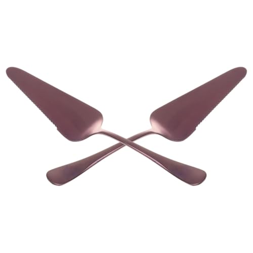 SOLUSTRE Sturdy Stainless Steel Cake Server Pizza Spatula Triangular Shape Easy to Clean for Birthday Christmas Decor