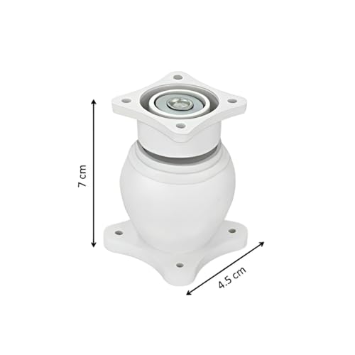 Image of Elite Heavy Duty Wall Mounted Magnetic Door Stopper Catcher, Size 5 Number, for Main Door, Bed Room Door, and All Other Type Doors Protection, Pack of 4 (White)