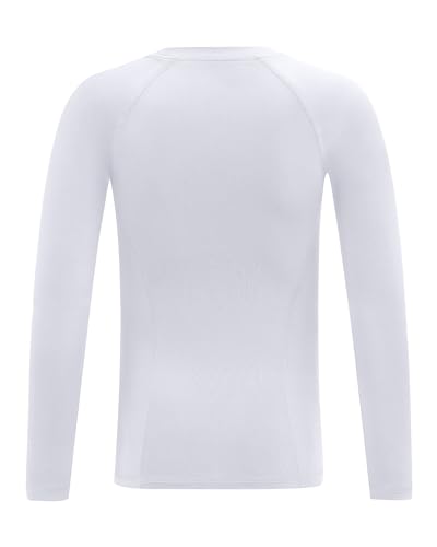 Runhit Boys Compression Shirt Kids Long Sleeve Athletic Undershirt Youth Quick Dry Base Layer for Football Baseball2