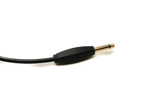 Cable de audio de 3m con conector jack 6.35 mm macho a macho en espiral 3