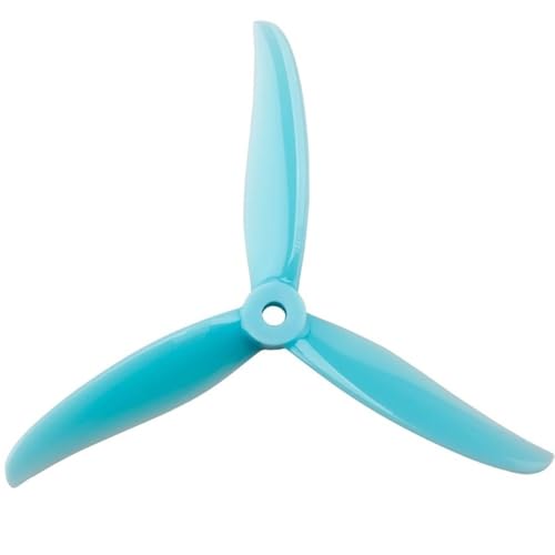 Hélice 3 pales 5 pouces FPV 4937 bleue pour éliminer les vibrations