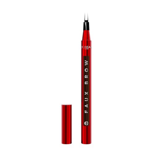 LOréal Paris Infallible Faux Brow Double Brush Tip Brow Tint Pen Natural Finish Waterproof Transfer and Smudge-Resistant Shaping Brows for up to 48 hours Shade: Dark Brunette