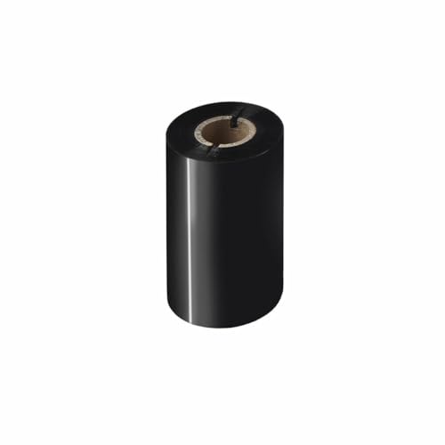 Brother BWS-1D300-110 Nastro di inchiostro a trasferimento termico, nero, cera standard, 110 mm (larghezza) x 300 m (L), forniture certificate Brother