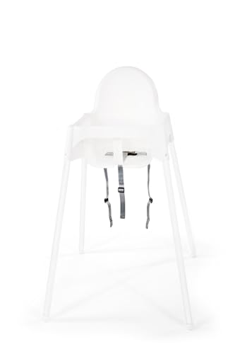 IKEA ANTILOP Kinderstuhl mit Sitzgurt; in weiß