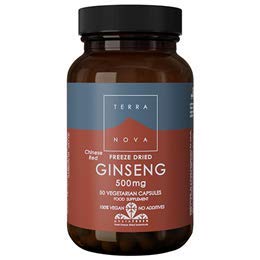 TERRANOVA Chinese Red Ginseng - 500mg - 50 Vegicaps