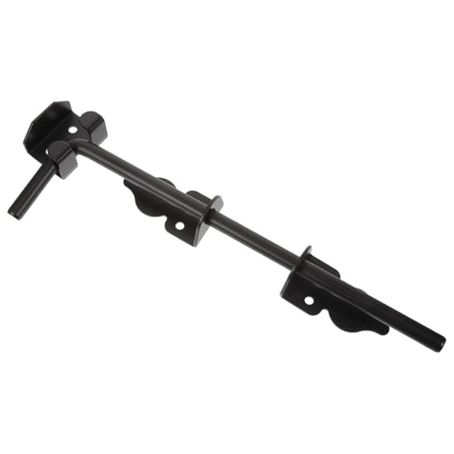 Image of FENICAL Heavy Duty Solid Thickened Iron F-type Gate Latch for Wood Fences with Enhanced Durability and Black Finish Suitable for Doors in Commercial and Agricultural Properties