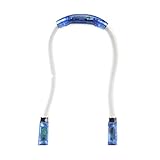 2 brazos flexibles de espuma suave, almohadilla para el cuello de agarre de goma suave, mantiene las manos totalmente libres. Luz LED flexible para el cuello de lectura de libros, lámpara de noche para acampar, luz de lectura nocturna, luces de lectura nocturna