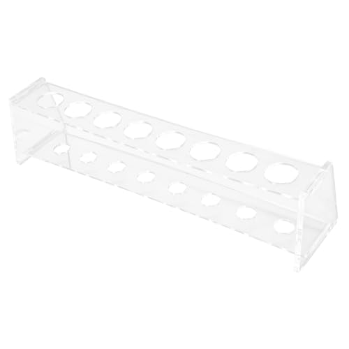 STOBAZA Acrylic Test Tube Storage Rack 8 Slots Holder Lab Organizing Storage for School Hospital