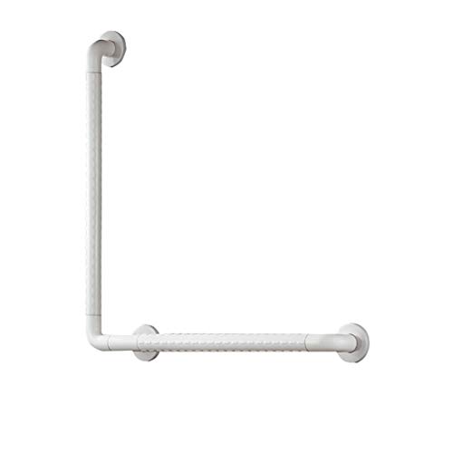 Preisvergleich Produktbild Badezimmer Sicherheits-Geländer, L-förmige Handlauf, Edelstahl 304 Antibakteriell Nylon Handlauf, rechte Winkel Handlauf (Size : 50cm / 70cm)