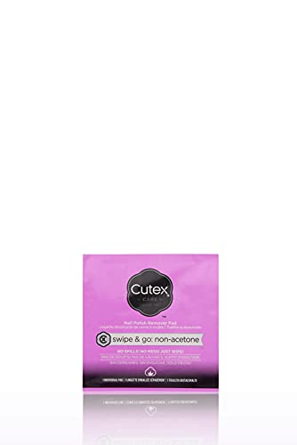 Cutex Care Swipe & Go Non-Acetone Nail Polish Remover Pads 10ct