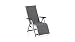 Produktbild Kettler BasicPlus Padded Relaxsessel, Silber/anthrazit, Alu/Textilene, 0301216-9000, verstellbare Rückenlehne