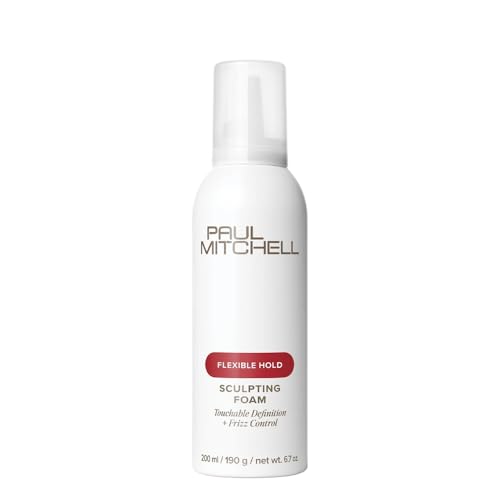 Paul Mitchell Sculpting Foam, Conditions + Controls Frizz, For All Hair Types, 6.7 oz.