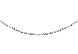 Carissima Collar unisex con oro blanco de 14K (585/1000), sin gema, 51 cm