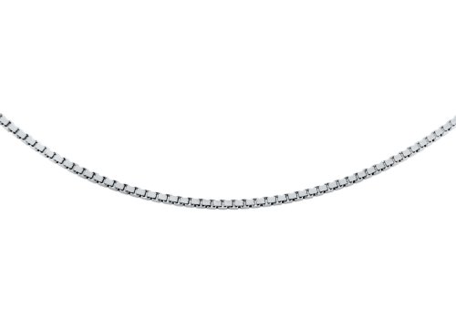 Carissima Collar unisex con oro blanco de 14K (585/1000), sin gema, 51 cm