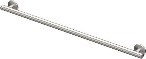 Image of Gatco 857 Latitude II Bathroom Grab Bar, Stainless Steel Safety Support Handle for Shower and Bathtub Wall Mount, 36-Inch