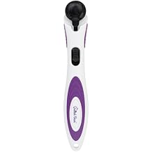 The Quilted Bear 18mm Rotary Cutter - Ergonomic Soft Grip Rotary Cutter for Fabric with Sharp Blade for Precise Cuts & Easy Blade Replacement for Quilting & Sewing Supplies 18mm