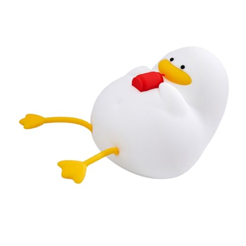 Lámpara de Mesa de Noche Pequeña con Luz de Pato de Silicona