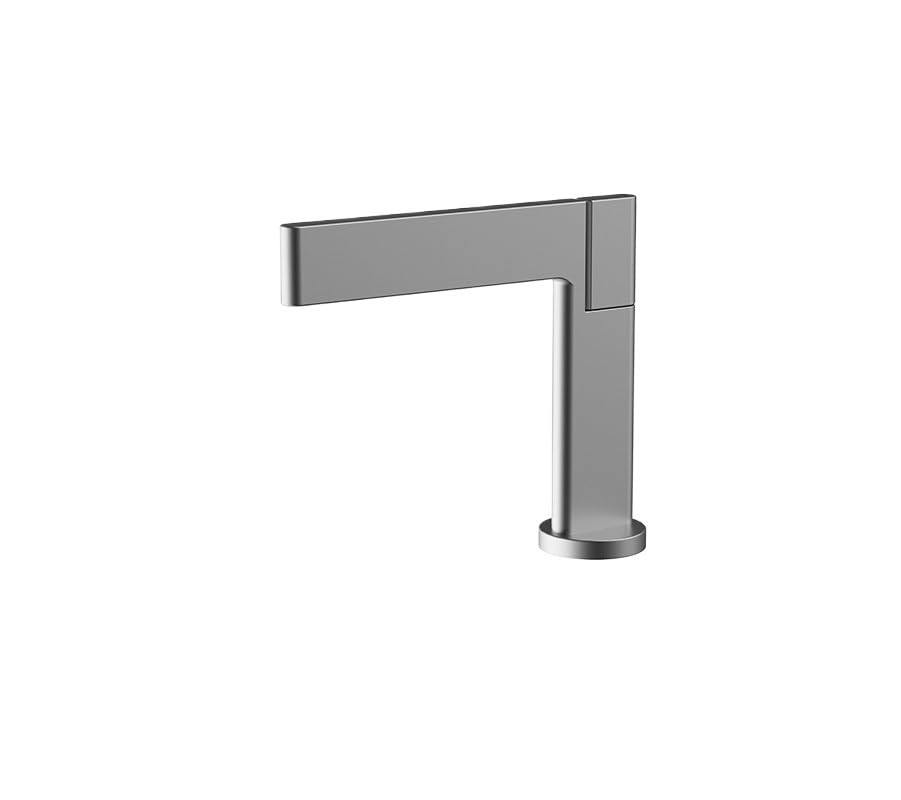 Robinet de lavabo mitigeur chrome poli Feng Shui pour salle de bains moderne