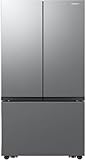 Samsung 27 Cu. Ft. Smart 3-Door French Door Counter-Depth Refrigerator with Dual Auto Ice Maker, All-Around Cooling, Stainless Steel