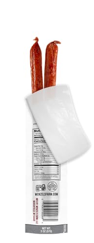 Wenzel's Farm Beef with Pepperjack Sticks │Snack Sticks │ Flavorful, Naturally Smoked │ High Protein, Low Carb │ No MSG, Fillers, Binders, Artificial Colors │ Gluten Free | 32 sticks (16 packs of 2)