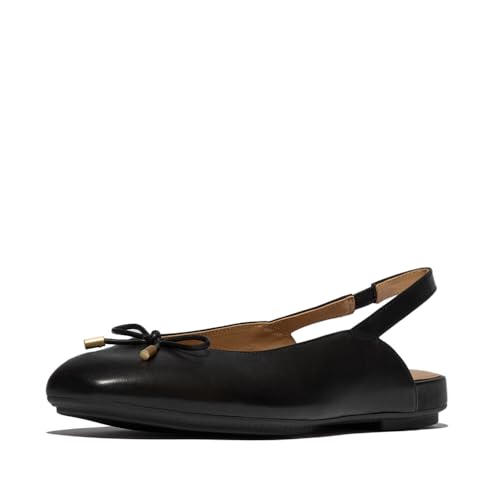 [FitFlop] oGV[Y Delicato Bow Leather Slingbacks fB[X ubN 24.0 cm