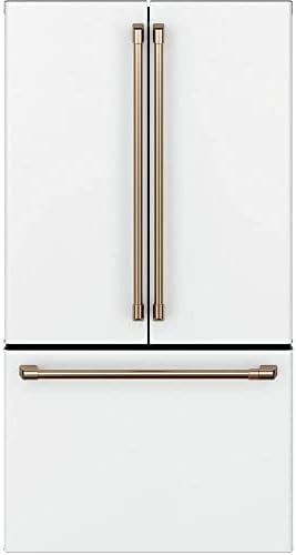 Cafe CWE23SP4MW2 23.1 cu. ft. Smart French Door Refrigerator in Matte White, Counter Depth and Fingerprint Resistant