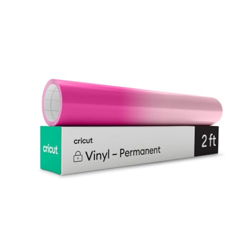 Cricut Vinyl mit wärmeaktivierter Farbveränderung (Permanent) | Magenta <-> Hellrosa | 30,5cm x 61cm (12 x 24) | Selbstklebende Vinylrolle | Für alle Cricut-Schneidemaschinen