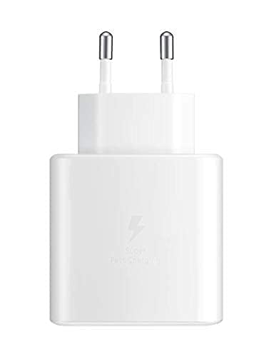Image of 25W Type-C Charger with Cable Compatible with Samsung Galaxy S /A /M /F /Z Series | Super Fast Charger Cable for S23 /S22 /S21 /21 fe /S20 /M14 5G /M34 /M54 /M53 5g /M33 | White