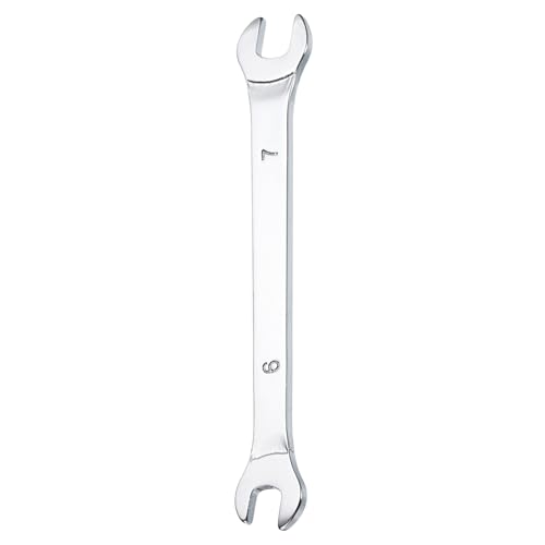 sourcing map Super Thin Open End spanners Metric, 6mm x 7mm, Slim Chrome-Vanadium Steel Wrench Tool for Tight Space Repair