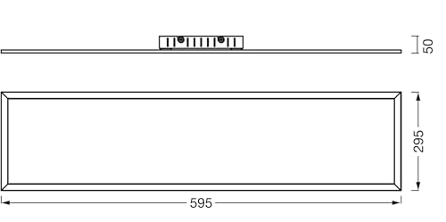 Plafonnier LED LEDVANCE Planon Plus 22W 3000K rectangulaire blanc - 8