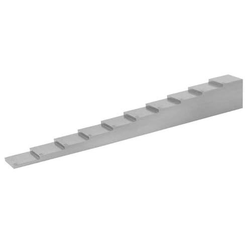 YFYIQI 10 Step Calibration Block 0.100" 0.200" 0.300" 0.400" 0.500" 0.600" 0.700" 0.800" 0.900" 1.000" 1018 Steel for Ultrasonic Thickness Gauge Calibration Test miniatura 4