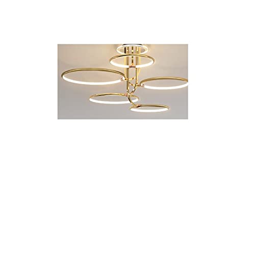 Chandelier moderne plafond en cristal et lustres LED 4 bras pour le salon
