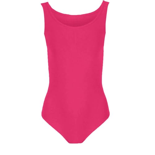 Justaucorps extensible sans manches uni pour jeune danseuse - 4