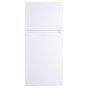 Kenmore 30 in. 18.2 cu. ft. Capacity Refrigerator/Freezer with Adjustable Glass Shelving, Humidity Control Crispers, Gallon Door Bins, ENERGY STAR Certified, White