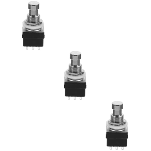 FAVOMOTO 3pcs Switch Pedal for Guitar Footswitch Button Musical Instrument Button 3dpt Effector Footswitch Metal