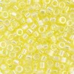 Miyuki Delica 11/0 - Yellow Transparent AB DB0171 - 250gms Bag of Japanese Glass Beads Bulk Bag of Japanese Glass Beads
