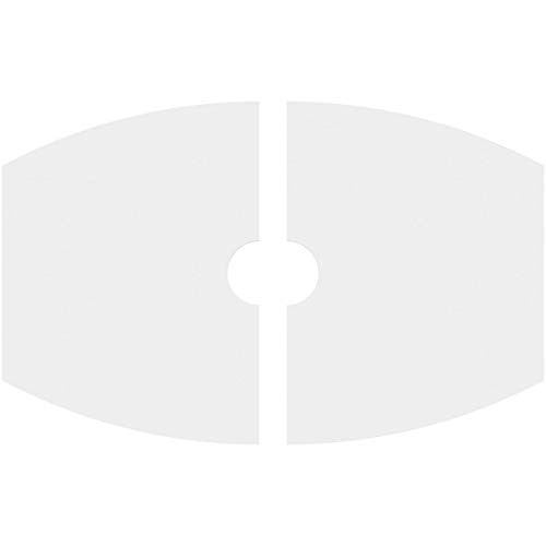 Image of Ekena Millwork CMP40X26KY2-05000 Kailey Architectural Grade PVC Contemporary, Two Piece Urethane Ceiling Medallions 40 inchW x 26 5 /8 inchH x 5 inchID x 21 1 /2 inchC x 1 inchP
