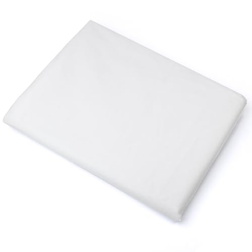 Flizelina do prasowania Biała 500 x 100 cm, Lekka Tkanina do Prasowania, Oddychająca Flizelina, Materiał Wkładkowy do Robótek Ręcznych, Haftu, Robót Domowych