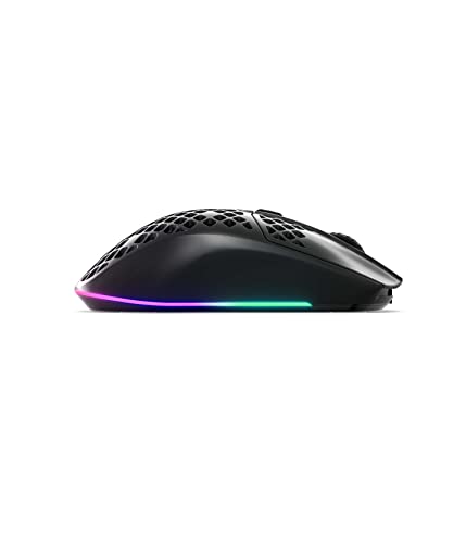 Steelseries Aerox 3 Wireless - Super Light Gaming Mouse - 18,000 Cpi Truemove Air Optical Sensor - Ultra-Lightweight 68G Water Resistant Design - 200 Hour Battery Life – Onyx (Renewed) #TOP4