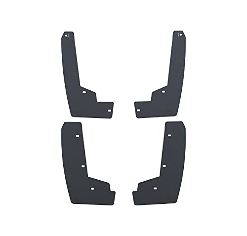 RokBlokz Splash Guards for 2018-2021 Dodge Challenger Widebody - Set of 4 Splash Guards for Front & Rear - Multiple Colors Available for Personalization (Splash Guard, Black with Etching)