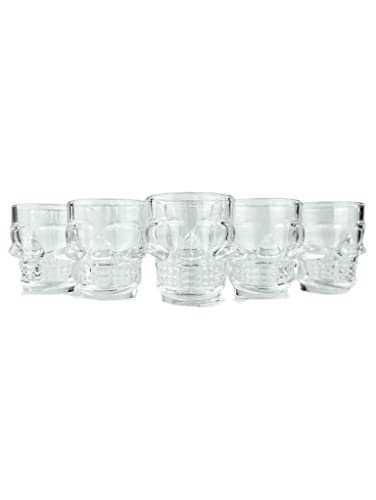 Conjunto Shot Caveira Transparente VD 6 PCS 45 ML Wincy