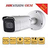 4MP PoE Security IP Camera - Compatible with Hikvision Performance Series DS-2CD2645FWD-IZS Varifocal Bullet,Indoor and Outdoor,Motorzied Lens 2.8-12mm IR Night Vision English Version 3 Year Warranty