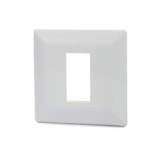 Image of Schneider Electric Livia Plastic 3 Module Grid and 3 Module Cover Frame (White)