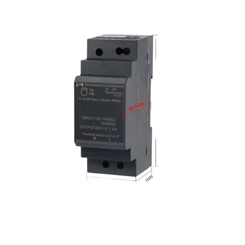 Alimentation rail DIN HDR-60-15 bloc AC-DC 15V pour tableau électrique