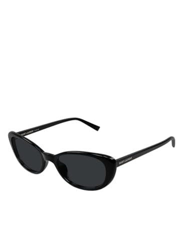 Lunettes de soleil Saint Laurent SL 882 monture acétate noire verres foncés ovales homme femme