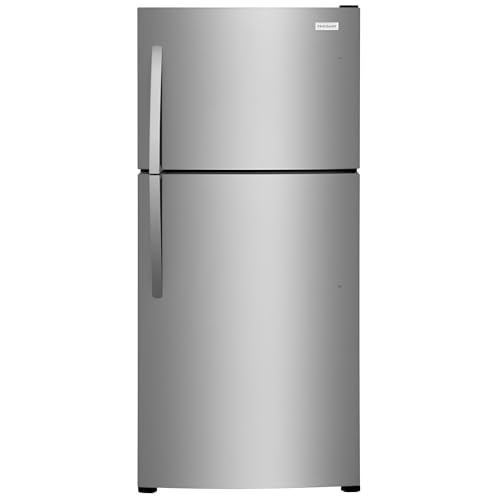 Frigidaire 30 in. 20 cu. ft. Freestanding Top Freezer Refrigerator in Stainless Steel Garage Ready