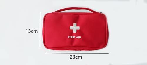 Miniatura 2 de WOIWO Bolsa médica portátil de viaje, bolsa de emergencia, bolsa de almacenamiento de primeros auxilios y bolsa de clasificación (rojo)