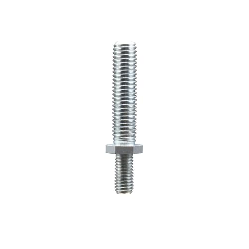 Zinc Plated Threaded Stem for 1/2 Inch Bolt Hole Casters - 5/8 Inch Diameter - 11 TPI x 2-1/2 Inch Length - Service Caster Brand