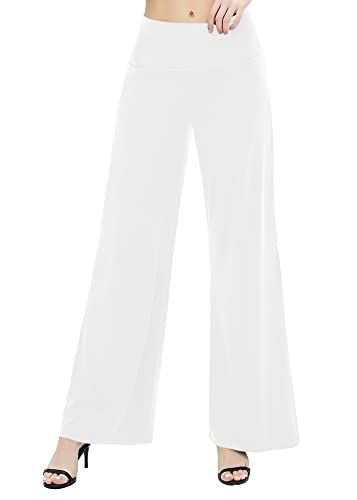 Urban CoCo Women's Dress Pants Solid Wide Leg Casual Sport Trousers Straight Leg High Waist Stretch Pants4