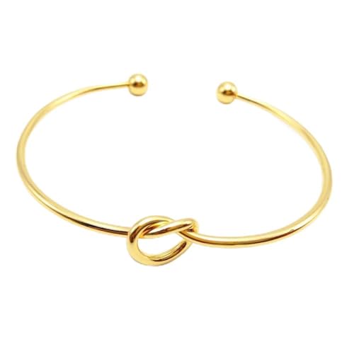 Pulseira feminina banhada a ouro Forever Love Nó Infinito Pulseira